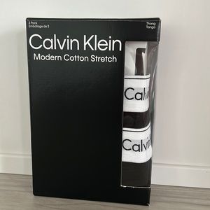 Calvin Klein MENS Modern Cotton Stretch Thong - 2 Available